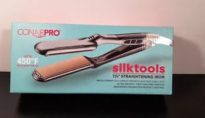 ConAir Pro Silktools 1-3/8" Straightening Flat Iron 345525 CPSK123 NIB Rare - Picture 1 of 4