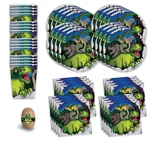 Dinosaur Birthday Party Supplies - Dinosaur Party Supplies For 16 Guests - 49 pc - Picture 1 of 6
