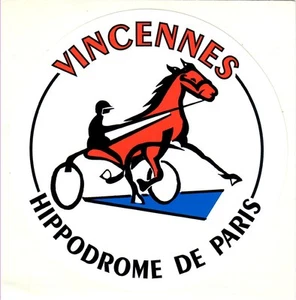 Ancien Autocollant " HIPPODROME DE PARIS " VINCENNES Cheval Horse Jockey - Foto 1 di 1