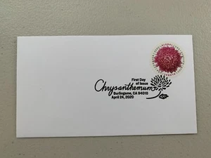 CHRYSANTHEMUM GLOBAL US FOREVER STAMP 2020 FIRST DAY COVER SCOTT #5460 - Picture 1 of 2