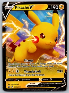 Pikachu V SWSH061 SWSH Holo Black Star Promo NM - Picture 1 of 2
