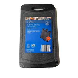 Crofton Schneidebretter 9,8 x 5,5 Zoll BPA-frei reversibel spülmaschinenfest 2er-Pack - Bild 1 von 2