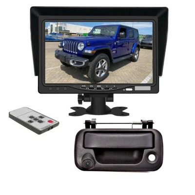 For 2004-2014 Ford F150 Truck Tailgate Handle Backup Rear View Camera 7" Monitor - Image 1 of 4