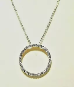 Ciondolo in oro 14kt con diamanti 'CERCHIO DELLA VITA' nuovo - Foto 1 di 2