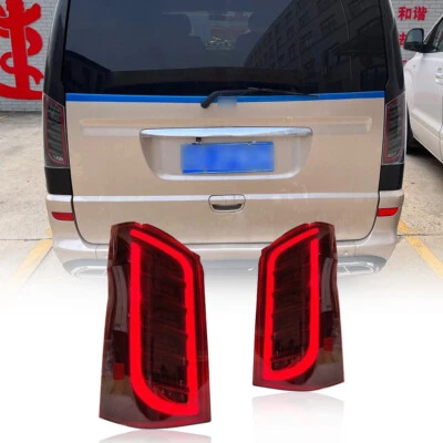 For Mercedes Benz Viano W639 2004-15 LED Dynamic Rear Tail Light Brake Lamp L&R - Image 1 of 4