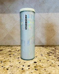NEW 2021 Starbucks Holiday Ribbon Ice 16 Oz Cold Cup Tumbler With Sip Lid - Picture 1 of 3