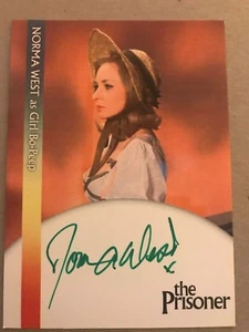 THE PRISONER: AUTOGRAPH CARD: NORMA WEST AS GIRL BO-PEEP NW2 - GREEN INK - Picture 1 of 1
