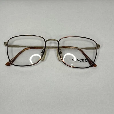 De colección Nuevo St Moritz Canciller Oro Tortuga Plástico RX Monturas de Gafas 54-16-145 Foto 1 de 4