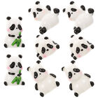  8 Pcs Decorative Panda Figurines Sculpture Animal Figures Succulents