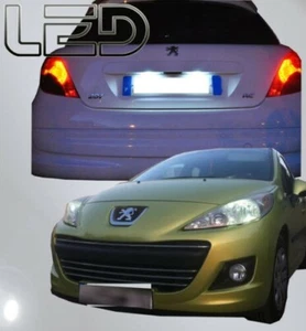 Per Peugeot 207 4 Lampadine LED Bianco Illuminazione Luci Posizione Targa Errore - Picture 1 of 3