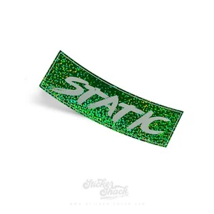 STATIC GRN GLITTER SLAP STICKER jdm jap slammed drift stance modified car decal - Picture 1 of 2