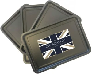 Chabrias Everyday Set of 4 Oven Baking Trays 32 x 22 cm Non-Stick Coating - Afbeelding 1 van 4