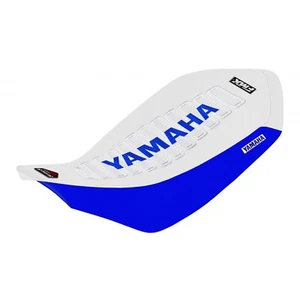 FMX WHITE & BLUE Seat Cover SERIES for Yamaha Raptor 700 700R FREE SHIPPING incl - Zdjęcie 1 z 2