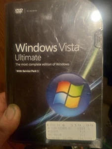 Windows Vista Ultimate with SP1 - Upgrade (66R-02262) Brand New Factory Sealed. - Picture 1 of 2