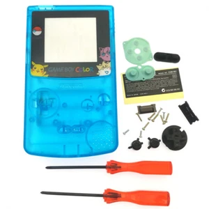 Crystal Blue Pokemen Jigglypuff Housing Shell for Nintendo Game Boy Color GBC - Picture 1 of 8