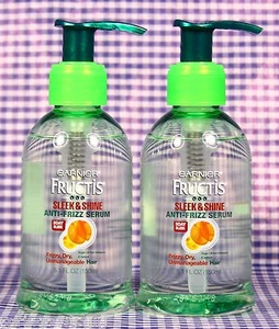 2 Garnier Fructis Sleek & Shine Anti-Frizz Serum for Frizzy Dry Hair - Picture 1 of 1