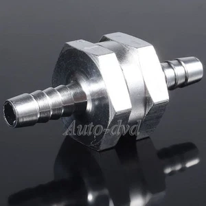 3pcs 5/16" 8mm Aluminium One Way NON-RETURN Car Fuel Check Valve /Diesel/Water - Picture 1 of 3