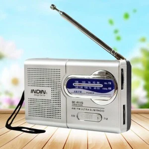 Slim Receiver AM/FM Radio Antenna Pocket Size Mini Telescopic World Portable - Picture 1 of 18