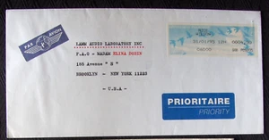 France, Priority Air Mail envelope posted 1995 with meter stamp. - Picture 1 of 1