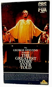 The Greatest Story Ever Told (VHS 1986) John Wayne, Charlton Heston, S. Poitier - Picture 1 of 5