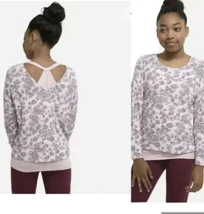 Nwt Justice Leopard Pattern 2 Fer Long Sleeve Top Size 14/16 - Picture 1 of 6