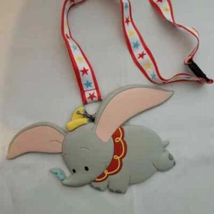 NEW Disney Parks Exclusive Dumbo Elephant Lanyard ID Pass Holder Disneyland - Picture 1 of 2