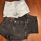 Lot Of 3 Old Navy /Pac Sun Women Size 2 Jean Shorts Everyday Short Summer Preppy