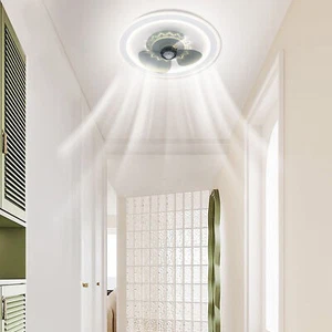 LED Ceiling Fan Light with Remote Dimmable For Living Room Bedroom Ceiling Lamp - Picture 1 of 22