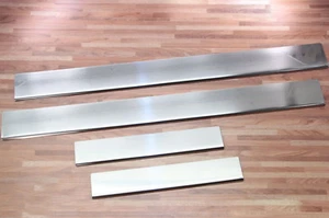 Set Edelstahl Einstiegsleisten Chrom Matt für Opel Vectra C Signum - Picture 1 of 1