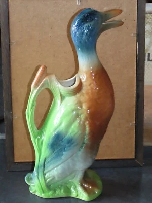 Pichet canard barbotine St Clement  - Photo 1/4