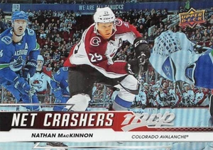 2019-20 Upper Deck MVP Net Crashers #NC8 Nathan MacKinnon - Picture 1 of 2