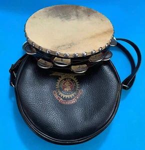 Tamburello e custodia vinile esercito della salvezza vintage - Foto 1 di 11