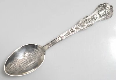 复古 1803 路易斯安那购买博览会纯银收藏勺子 — 第 1/4 张图片