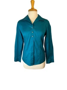 Top de mujer Chicos sin hierro 3 con botones azulada talla 1 - Imagen 1 de 8