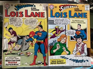SUPERMAN'S GIRLFRIEND LOIS LANE #39 + 56 DC 1962-65 SCHAFFENBERGER COVERS * - Picture 1 of 9