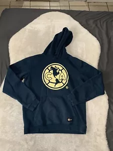 Nike Club America LMX Aguilas Mens Hoodie Sweater Blue Size Medium Soccer - Picture 1 of 8