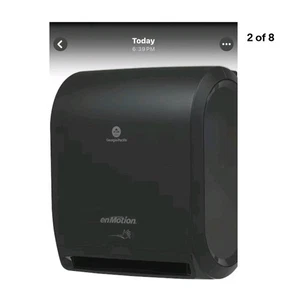 GP ENMOTION 59462A 10" AUTOMATISCHER BERÜHRUNGSLOSER ROLLENPAPIERHANDTUCHSPENDER SCHWARZ NEU! - Bild 1 von 10