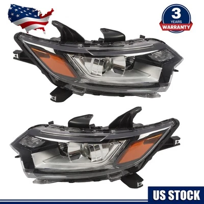 For 2016 2017-2020 Mitsubishi Outlander Right & Left Headlight Halogen W/LED DRL Foto 1 de 4
