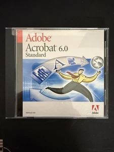 Adobe Acrobat 6.0 Standard 90046061 Full Retail SEALED CD w/ Serial Number - Picture 1 of 3