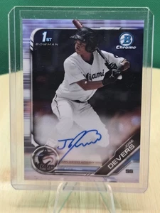 2019 Bowman Chrome #CPA-JD Jose Devers 1st Bowman Prospect Autographs Miami MLB - Picture 1 of 2