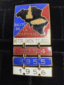 Vintage Rallye De La Capitale Motor-Union St Josse Pin 1954 1955 1956 - Bild 1 von 3