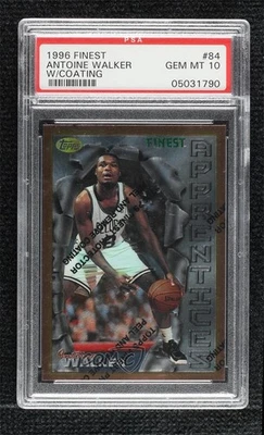 1996-97 Topps Finest Common Bronze Antoine Walker #84 PSA 10 GEM MT Rookie RC Foto 1 de 2