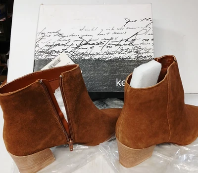 Botín Kensie Lyden de gamuza para mujer (marrón, talla 10) nuevo en stock antiguo con caja Foto 1 de 4