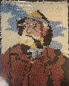 Vintage NOS: Harry Haerendel "OLD SALT" fisherman latch hook kit 1925 18"x24" - Picture 1 of 3