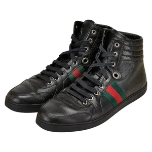 GUCCI Sherry Line Soho Interlocking G High-top sneakers Size: 8.5 221825【U... - Picture 1 of 13