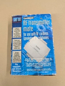 Goodmans, RF transmitter mate. GAD-100 RF cordless speaker or headphones.  - Picture 1 of 6