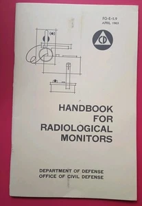 Manual de Defensa Civil FG-E-5.9 1963 de colección para monitores radiológicos original - Imagen 1 de 13