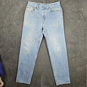 Pantalones de mezclilla vintage Levis para hombre 34x32 relajados pierna recta Y2K ropa de trabajo desgastada - Imagen 1 de 13