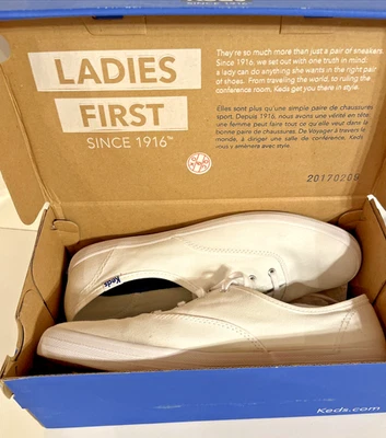 Zapatillas deportivas Oxford con cordones blancas talla 9 Keds Champion Ortholite para mujer Foto 1 de 4