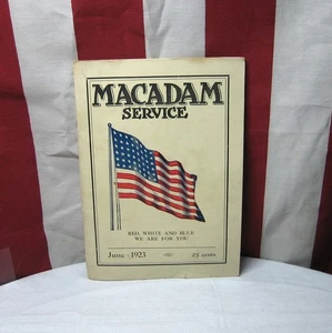 Folleto publicitario MACADAM SERVICE 1923 pavimentación contratistas carreteras de Ohio - Imagen 1 de 6